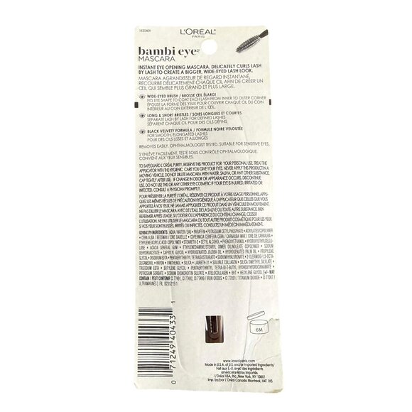 L'Oreal Paris Bambi Eye Lasting Volume Lengthening and Curling Mascara 0.28fl oz - Picture 7 of 7